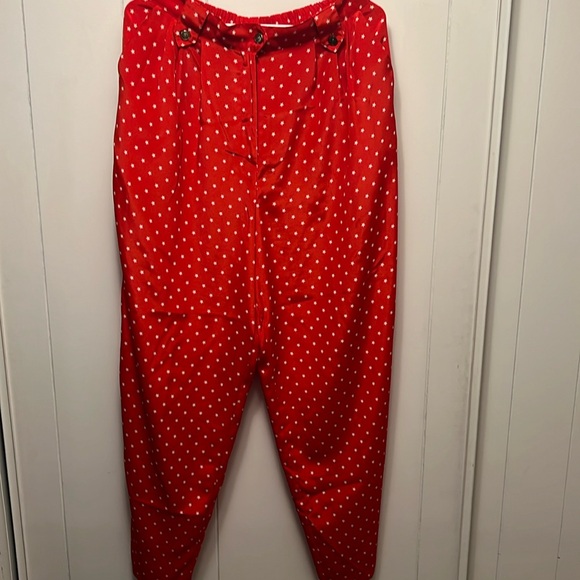 Vintage Laura & Jayne collection red star pants size 14 - Picture 1 of 4